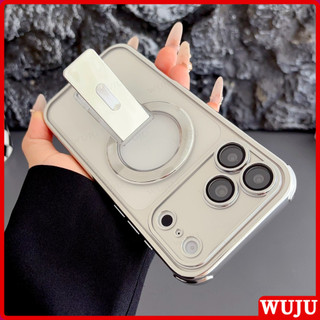 WUJU Minimalist Magnetic Case เข้ากันได้กับ IPhone 17 16 15 14 13 12 11 Pro Max, พร้อมกันชน Tinted, Anti-Yellowing & Drop Protection
