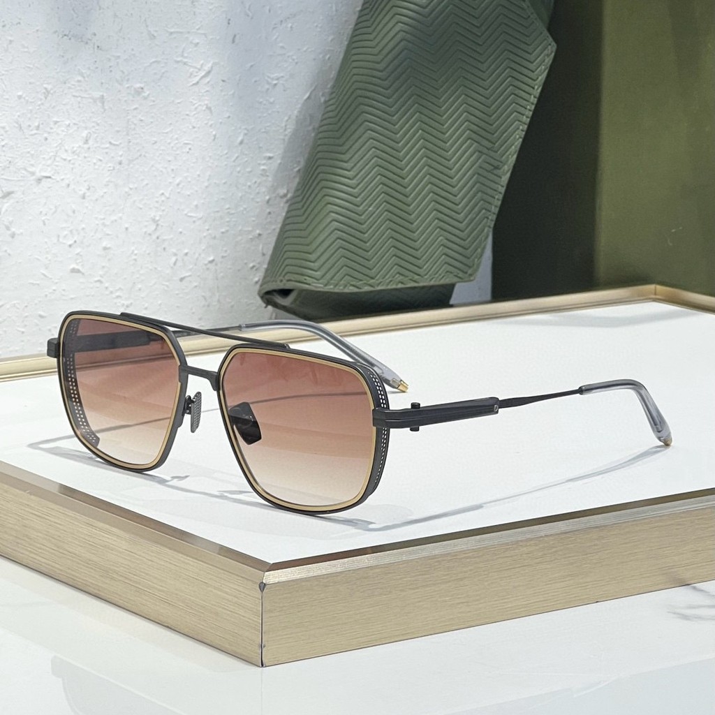 V5PS AKONI AKS503Fashionable metallic square-shaped light luxury men's sunglasses for outdoor photog