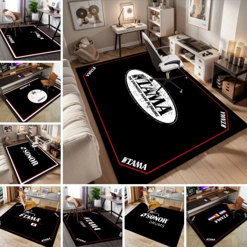 Tamama Drum Rug The Strongest ชื่อในกลอง Soundproof Mat พรมกลอง Vintage Stage พรม T31