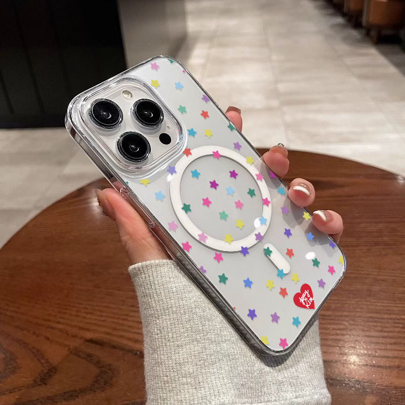 🌈GOOD🌈แม่เหล็ก เคสใสกันกระแทก เคสสําหรับไอโฟน เคสชาร์ได้ สำหรับ IPhone 11 12 13 14 15 16 17 PRO MAX 7 8 PLUS X/XS XR