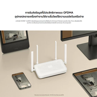 Xiaomi Router AX1500 เราเตอร์ I WiFi 6 Router WiFi I 1500Mbps ความเร็วไร้สาย I การเร่งความเร็วเฉพาะสำหรับโทรศัพท์