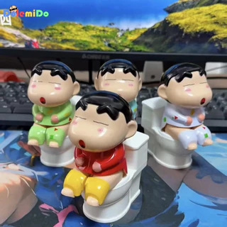 Creative สเปรย์น้ําห้องน้ํา Crayon Shin-Chan ตุ๊กตา Tricky ของเล่นตลก Decompression เครื่องประดับเดสก์ท็อปชุดนอน Crayon Shin-Chan มือ