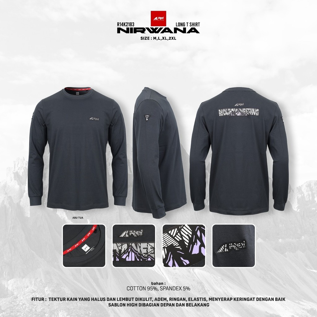 Nirvana Arei Outdoorgear เสื้อยืดแขนยาวผู้ชาย