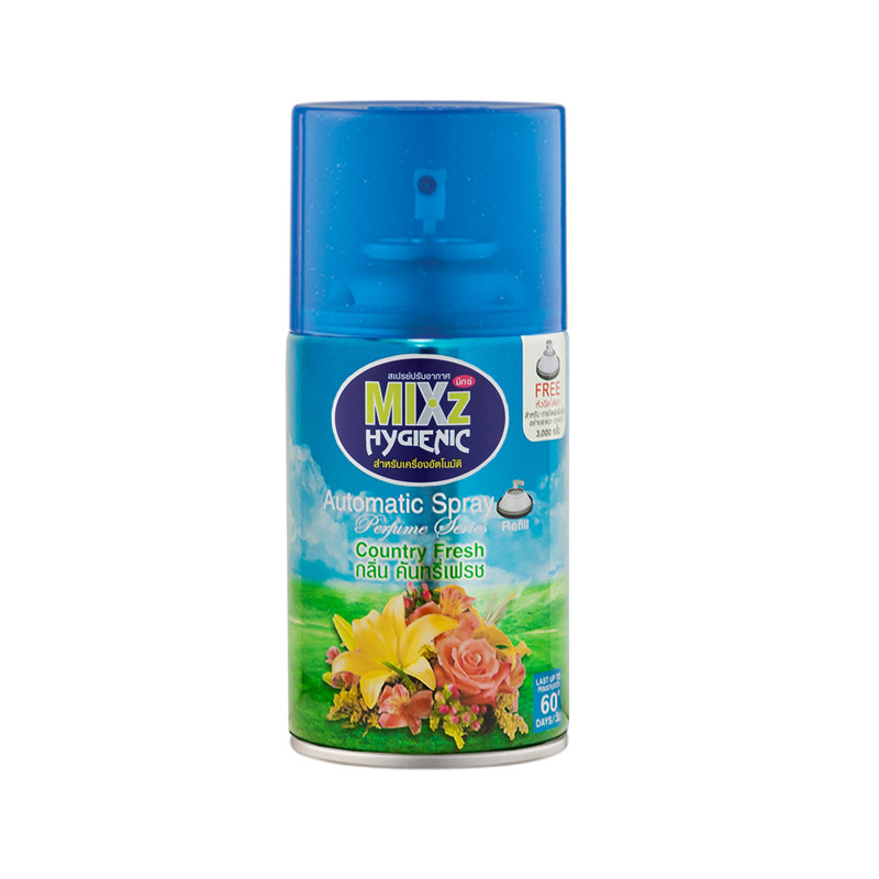 MIXZ HYGIENIC สเปรย์ปรับอากาศ รีฟิล กลิ่น Country Fresh ขนาด 300 ซีซี