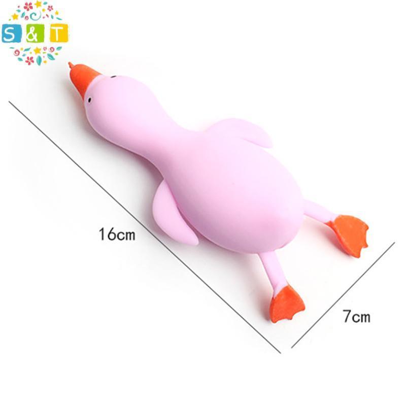 S&T 1Pc Duck Shape Bounce And Dpression Big White Goose รูปที่ 5