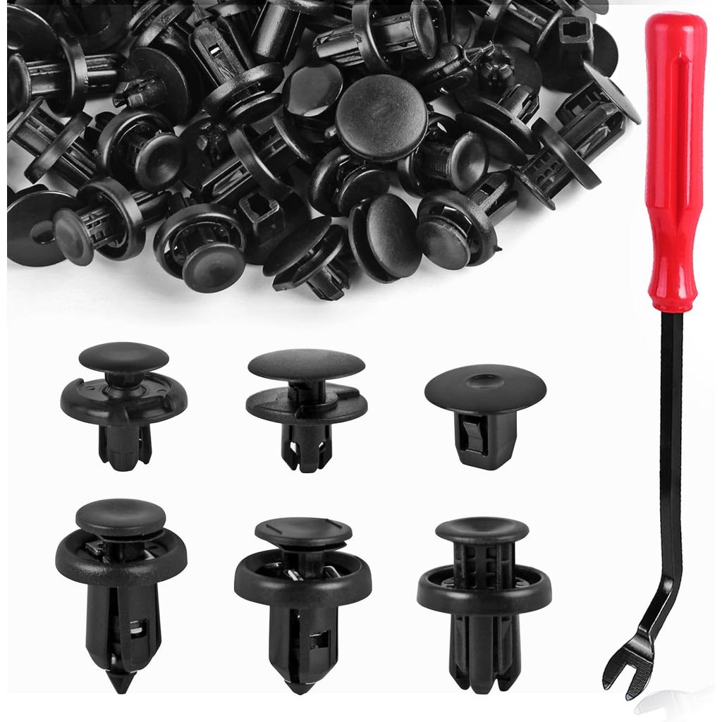 Xislet 6 in 1 Fender Liner Retainer คลิป 90682-SEA-003, ตัวยึดกันชนหน้า 91512-SX0-003, หมุดพลาสติกแบ