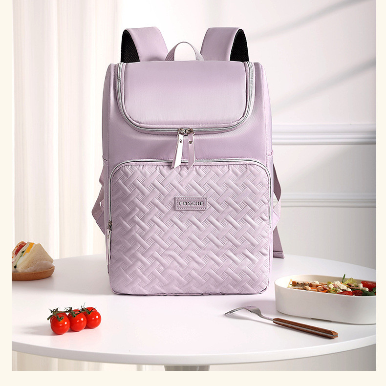 NOKR Insulated Lunch Backpack Cooler 21L,LeakProof Backpack,Soft Waterproof Cooler Bag for Camping H