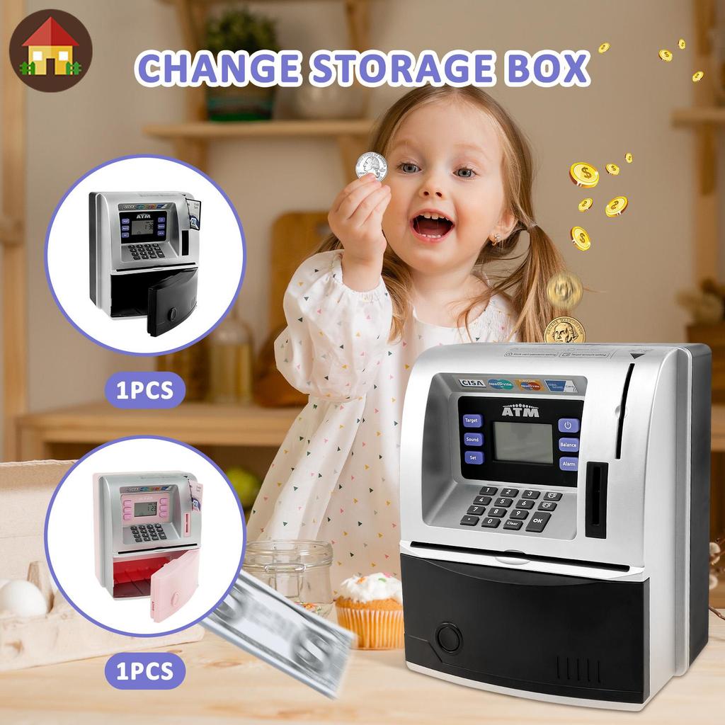 ATM Machine ตู้เซฟพูดได้ กระปุกออมสิน ATM อัพเกรดกระปุกออมสิน ATM สําหรับเด็ก SHOPTKC4891