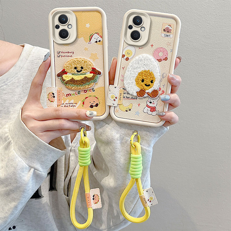 เคส OPPO Reno 7Z 5G เคส Reno 8Z 5G เคสใช้งานร่วมกับเย็บปักถักร้อยเคสรูปแบบน่ารักนุ่มเคสโทรศัพท์ BB-CXPW