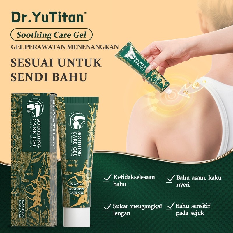 Dr.YuTitan Soothing Care Gel 50g Bahu Joint Care Cream Tumit Lutut Tulang Lumbar Leher Nyeri Pijat T
