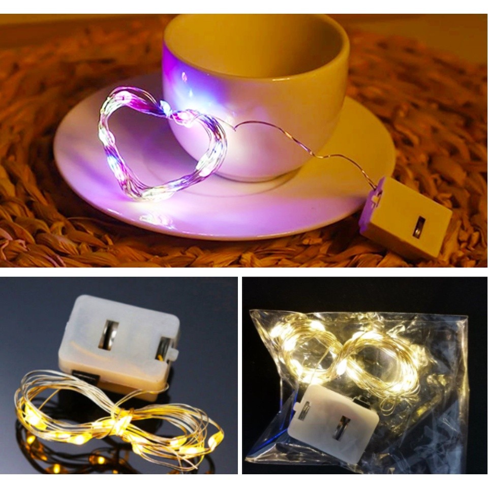 2M 20LEDs 5M 50leds LED Fairy ไฟ String วันหยุดโคมไฟกลางแจ้ง Garland สําหรับต้นคริสต์มาสงานแต่งงานตกแต่ง 2026 ของขวัญปีใหม่