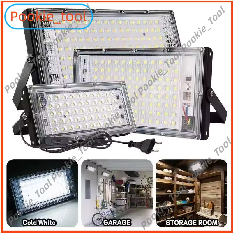 💥พร้อมส่ง💥ไฟสปอร์ตไลท์ LED 50W 100W กันน้ำ IP65 สปอร์ตไลท์ภายนอก ไฟฟลัดไลท์ ไฟส่องสวน ไฟติดผนัง ทนแดดฝน สว่างแรง