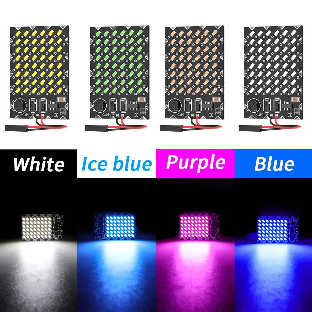 DXZ 2Pcs W5W T10 LED Bulbs Canbus 48SMD 12V 24V WY5W C5W C10W Festoon Car Interior Map Dome Reading 