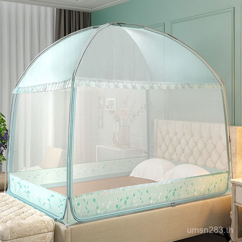 มุ้งกันยุงหอพักเข้ารหัส 1.5 ด้านล่าง Yurt 0.9m กันกระแทกความสูง 1.8m วงเล็บในครัวเรือน E18 ประตูสามเ