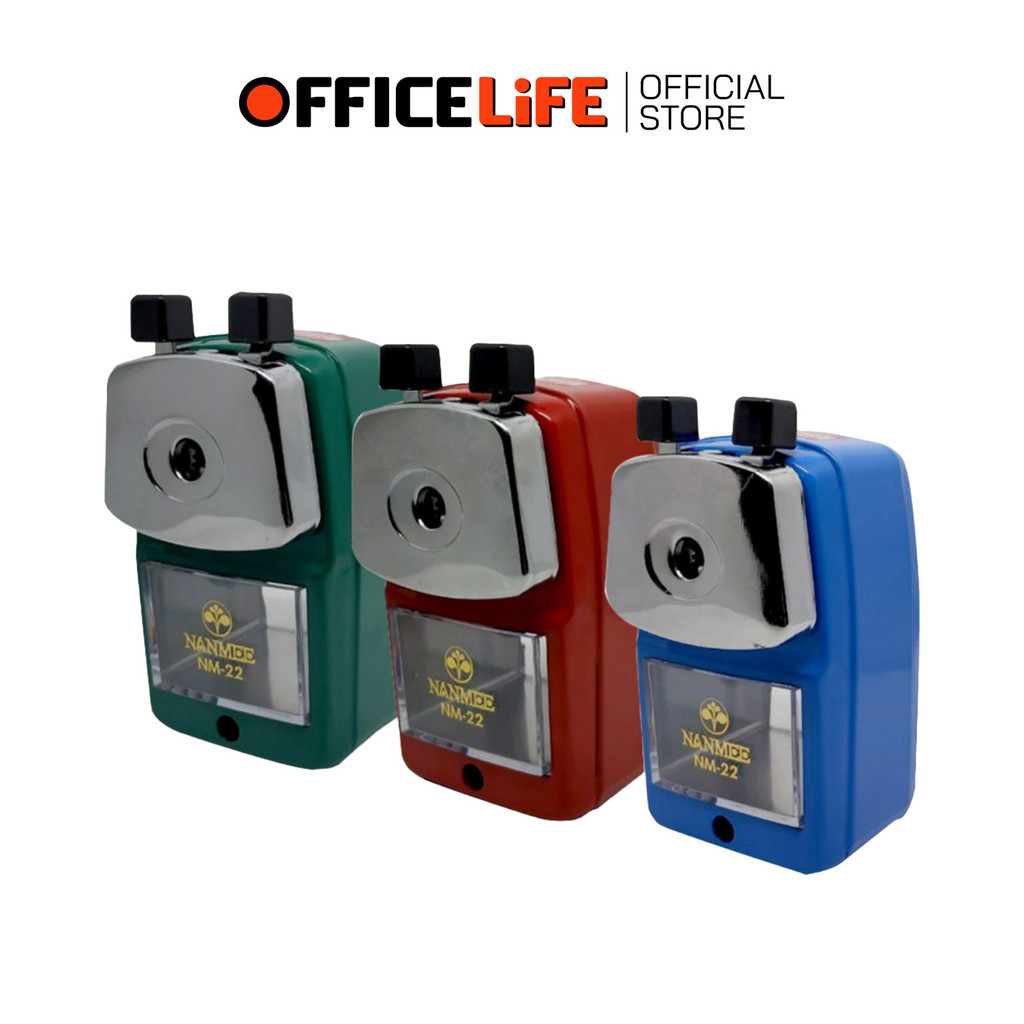 NANMEE (นานมี) เครื่องเหลาดินสอ กบเหลา รุ่น NM-22 หมุนมือ ( 1 เครื่อง)