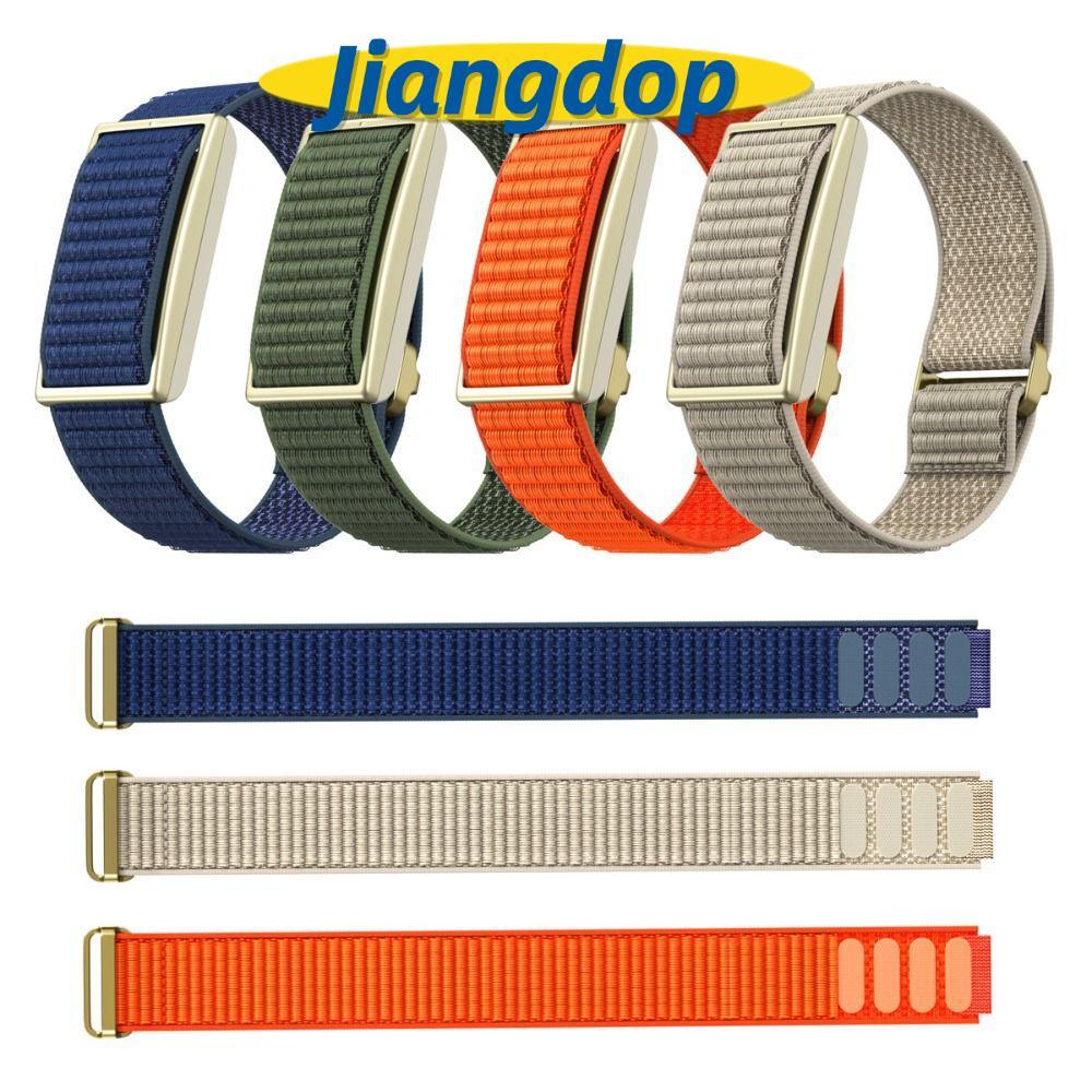 JIANG Sport Band, Loop Design Breathable Fitness Tracker Strap,คุณภาพสูงปรับไนลอนเปลี่ยนสายรัดข้อมือ
