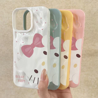 เคสไอโฟน 16 สำหรับ iPhone 13 15 11 12 14 Pro Max 8 15 14 16 7 Plus X XR XS Max ผลิตภัณฑ์ใหม่ เฮลโล คิตตี้ สุดน่ารัก
