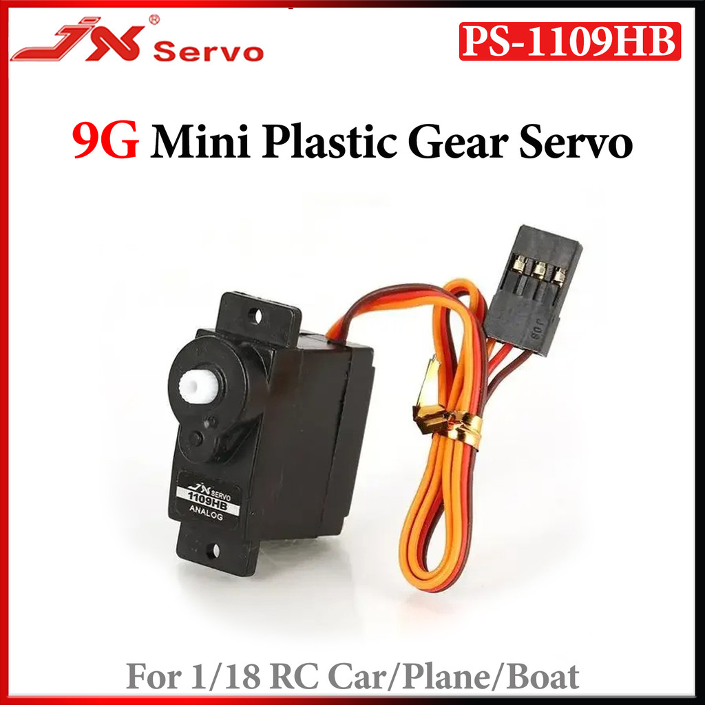 JX PS-1109HB 9G เกียร์พลาสติก 2KG แรงบิดขนาดใหญ่ Micro Mini มอเตอร์ Servo 4.8V-6V สําหรับ 1/18 RC รถ