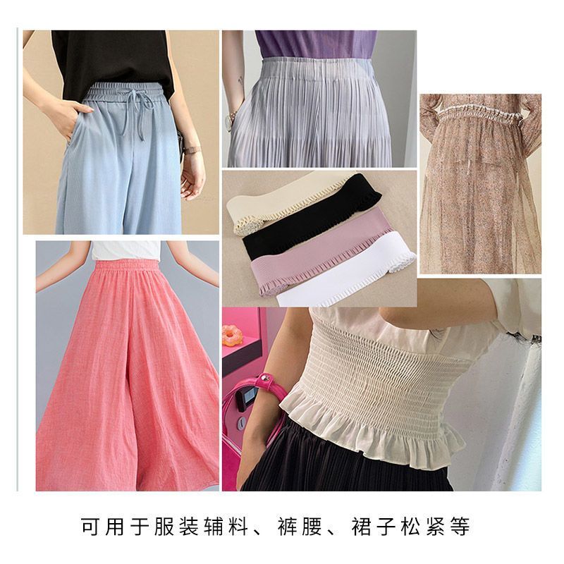 เกลียว Cuffs กางเกงหลวมแน่น Band Corset Corset Ruffled ลูกไม้ทนทานสบาย Skin-Fitting DIY ผ้าม่าน