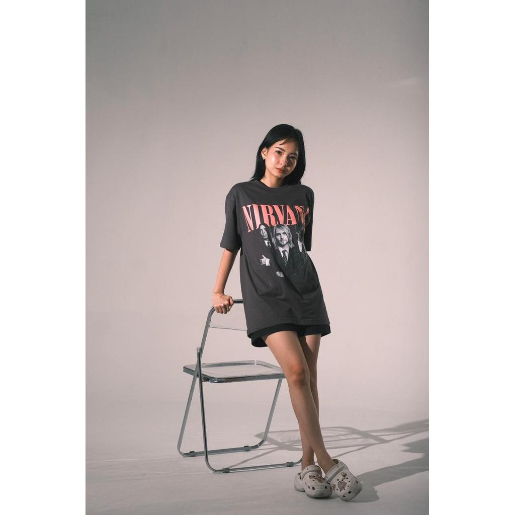 เซป | NIRVANA GROUP V5 GREY | เสื้อยืดโอเวอร์ไซส์