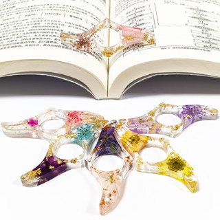 Creative Epoxy Bookmark Reading Aids Thumb Book กดอุปกรณ์หนั…