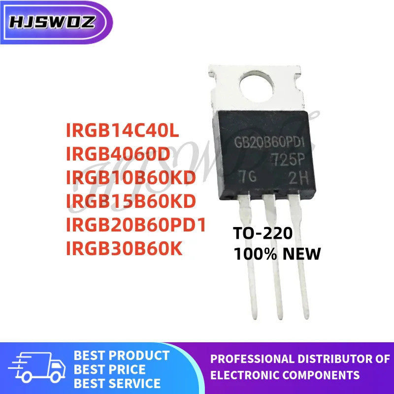 5PCS IRGB10B60KD IRGB20B60PD1 IRGB15B60KD IRGB4060D IRGB30B60K IRGB14C40L GB10B60KD GB20B60PD1GB40D 