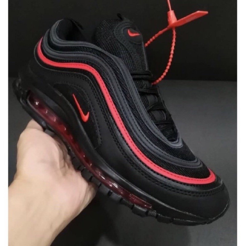 Mens Air Max 97 OG สีดํา/ขาว 921826-001 ขาย