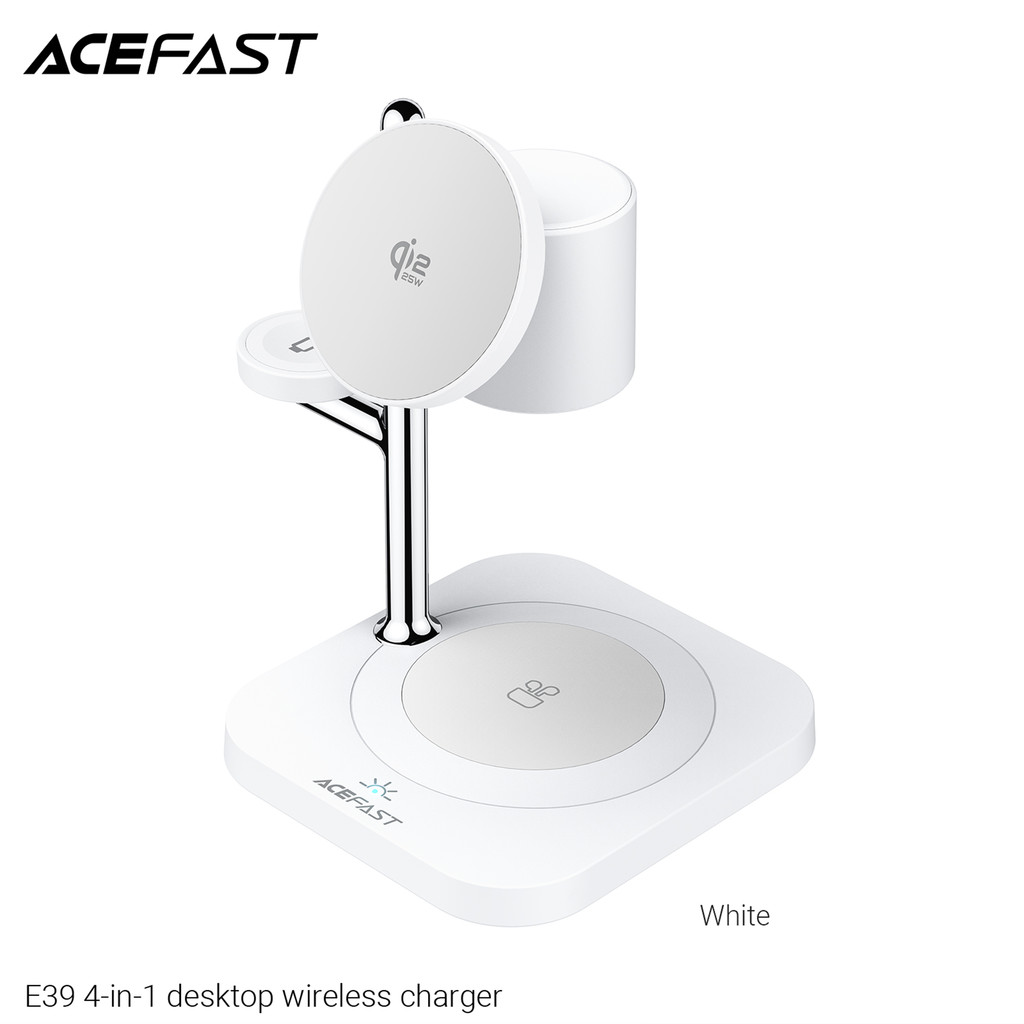ACEFAST E39 4-in-1 Desktop Wireless Charging Stand Desktop Holder for Mobile Phone 16 15 14 Pro Max 