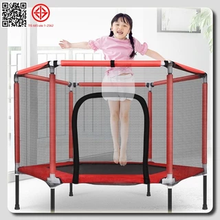 Trampoline แทรมโพลีน4.5 ฟุต ของเล่นเด็ก แทมโพลีน นาด140*122ซม. แทรมโพลีน กระโดด สปริงบอร์ดออกกำลัง แทรมโพลีนเด็ก