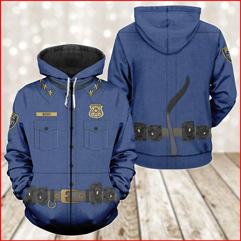 Hoodie Coat แบบ_unisex จากเรื่อง Zootopia 2Chief Bogo เหมาะสำหรับคอสเพลย์และใส่ทุกวัน