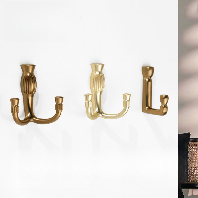 Simple French Coat Hook Closet Hook Hidden Hook Door Back Coat Hook Zinc Alloy High-End Wall Hook