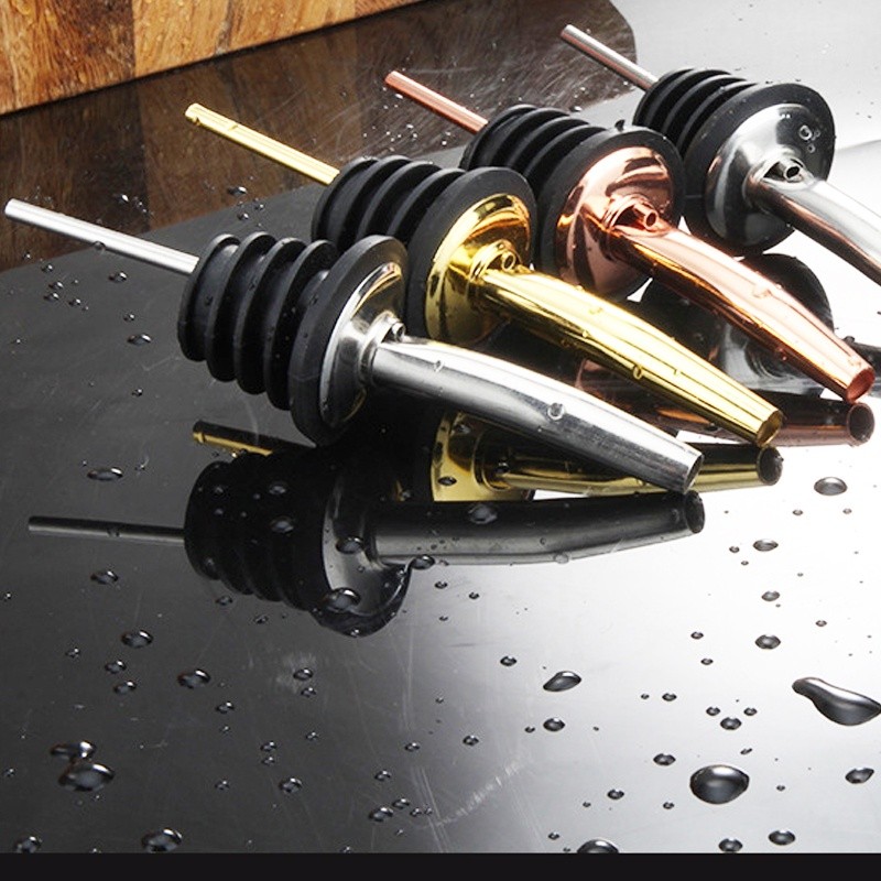 【จัดส่งทันที】จุกปิดขวดไวน์ ค็อกเทล สเตนเลส สีโรสโกลด์ สีดํา 16 ชิ้น - รูปที่ 5