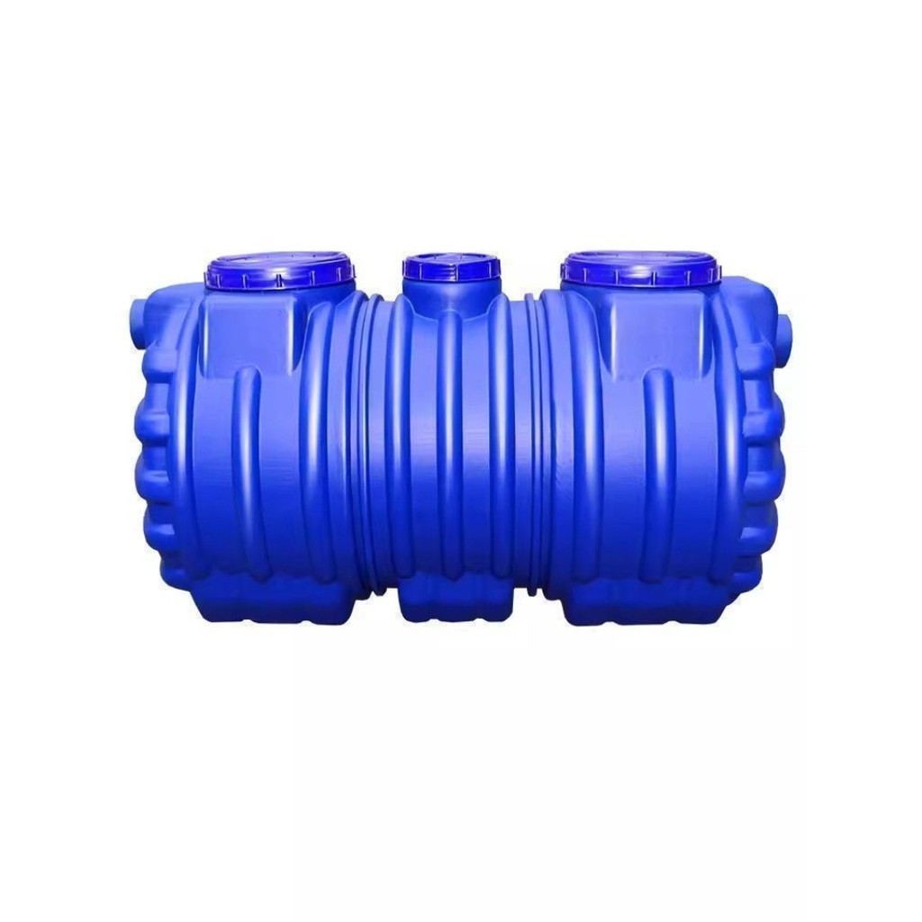Thickened Septic Tank 3 Chamber Plastic/FRP for Rural Home One-Piece Molded System