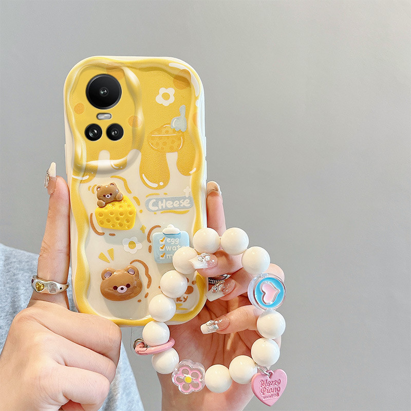 เคส For Oppo Reno 10 5G TPU เคส BBNYGZ สไตล์ครีม 3D ตุ๊กตากรณีโทรศัพท์ใสที่มีหลายรูปแบบ. ราคา ถูกที่สุด ดีลบีเคเค แกลเลอรีภาพที่ 7