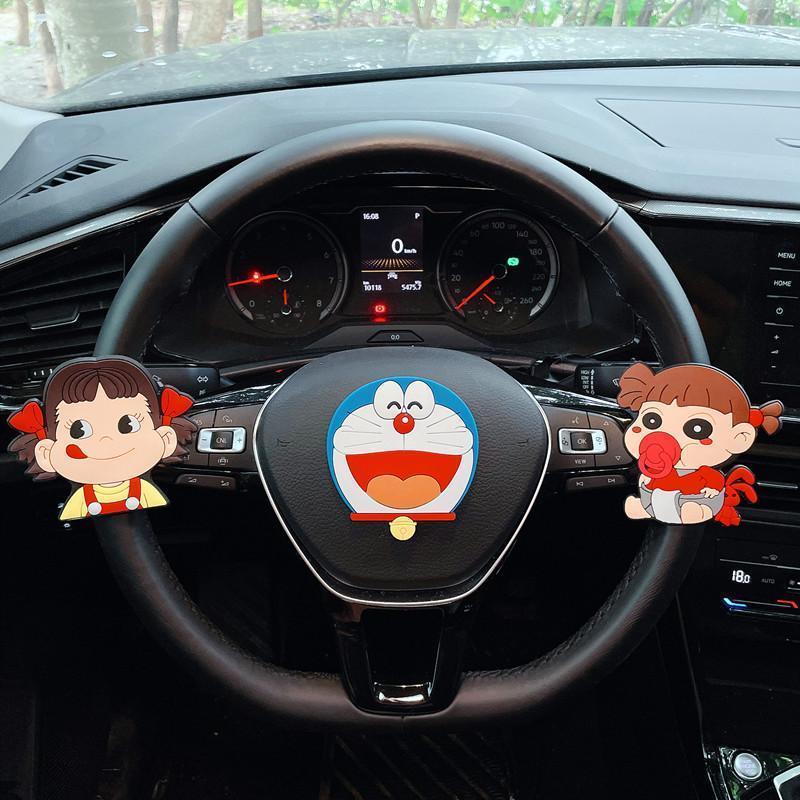 可爱方向盘内装饰标贴汽车用品随意车贴车载车身仪表中控台贴纸12.30Cute Steer Wheel Interior Decoration Sticker, Car Supplies, Random