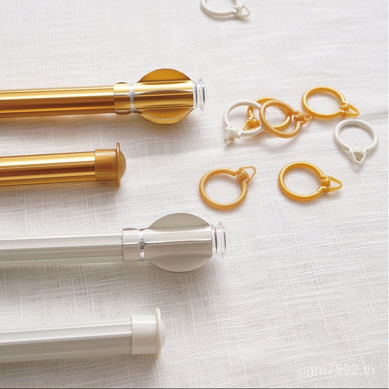 Namijiamei Y8Z Curtain] Mute [Track Single Rod Double Rod อลูมิเนียมหนาโรมัน Rod สีทึบผ้าม่าน Rod K3