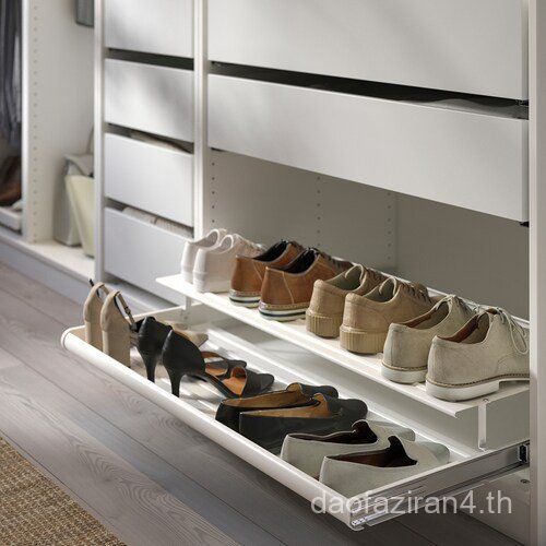 IKEA Compmona ชั้นวางรองเท้าสไตล์นอก Parks ตู้เสื้อผ้า ชั้นวางรองเท้าโลหะ ชั้นเก็บของ ชั้นวางเลื่อน
