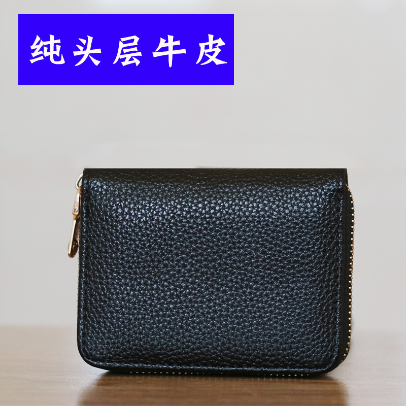 wallet cardholder ของแท้หนังชั้นแรก Cowhide ออร์แกนผู้ถือบัตร Multi-Card Slot ผู้ชายผู้หญิง ID ธุรกิ