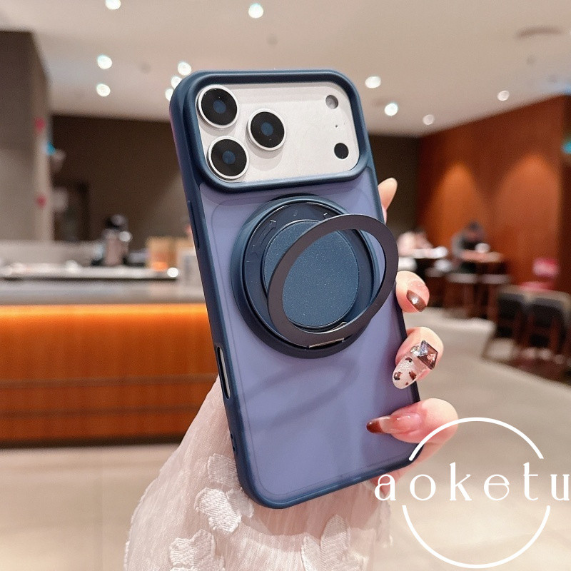 ผิวบางพิเศษรู้สึก 360 องศาหมุนวงเล็บเคสโทรศัพท์สีส้มเหมาะสําหรับ ไอโฟน 11 12 13 14 15 16 17 มือโปร สูงสุด กึ่งโปร่งใสฝ้ารวมทุกอย่างป้องกันการตกปก ราคา ถูกที่สุด ดีลบีเคเค แกลเลอรีภาพที่ 5