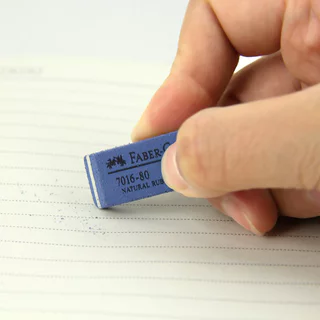 FABER CASTELL ยางลบ ปากกา,หมึกพิมพ์,ปากกาเจล,ปากกาลูกลื่น/ปากกาน้ํา ( จำนวน 1 ก้อน) มี 2 ขนาดให้เลือก