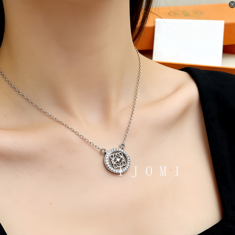 สร้อยคออัญมณีลายตัวอักษรทันสมัย สไตล์เรียบหรู ราคา ถูกที่สุด ดีลบีเคเค แกลเลอรีภาพที่ 5