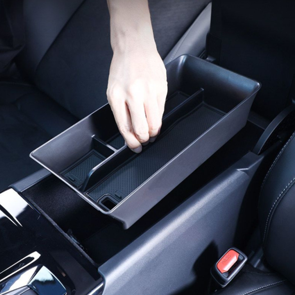 สําหรับ โตโยต้า คัมรี่ XV80 2024 2025 2026 สีดํารถกล่องเก็บที่วางแก้วที่เท้าแขนคอนโซลกลางออแกไนเซอร์