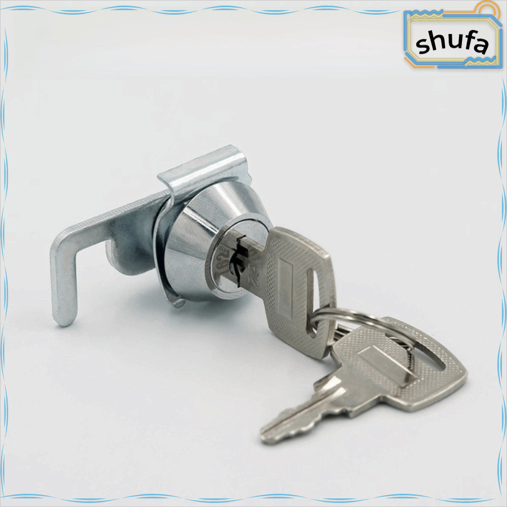 SHUFA Mini Cam Lock พร้อม Quick Clip, Rust-Resistant Silver Cash Box Lock, Lockle Metal Cabinet with