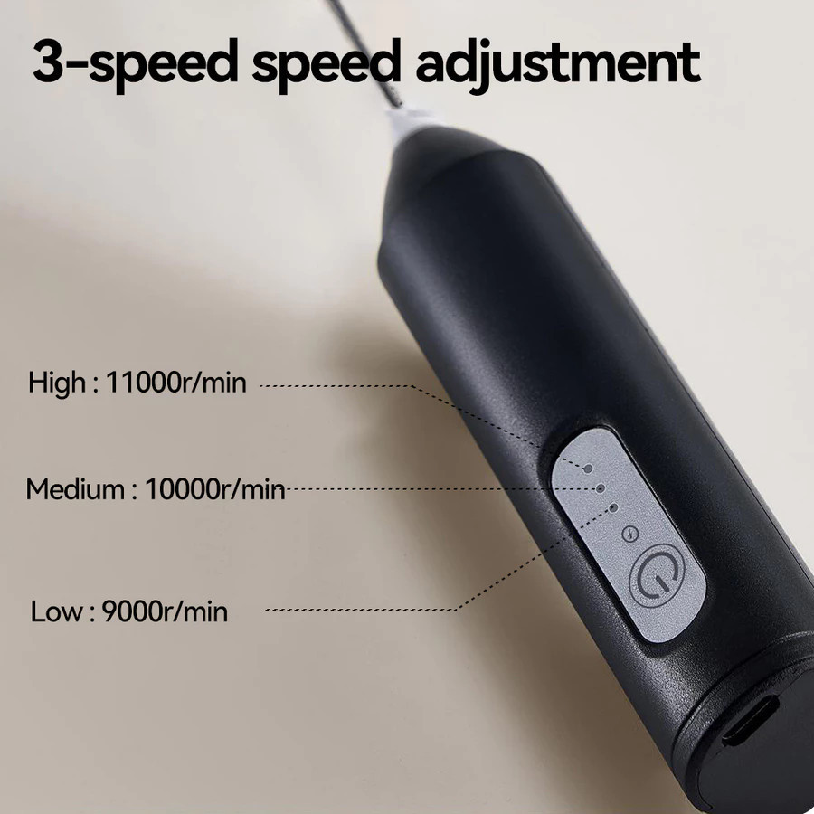 EMP เครื่องตีไข่และฟองนม พร้อมตีผสมของเหลว มี 3 สีสวยงาม ใช้งานง่าย เหมาะสำหรับตีฟองนมและผสมเครื่องดื่ม - รูปที่ 6