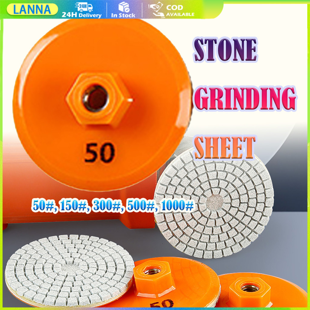 ร้านอยู่ที่ไทย 50# 150# 300# 500# 1000#ใบเจียร 3นิ้ว 1ชิ้น/3ชิ้น Marble tools Granite tools Tile tools ใบเจียร