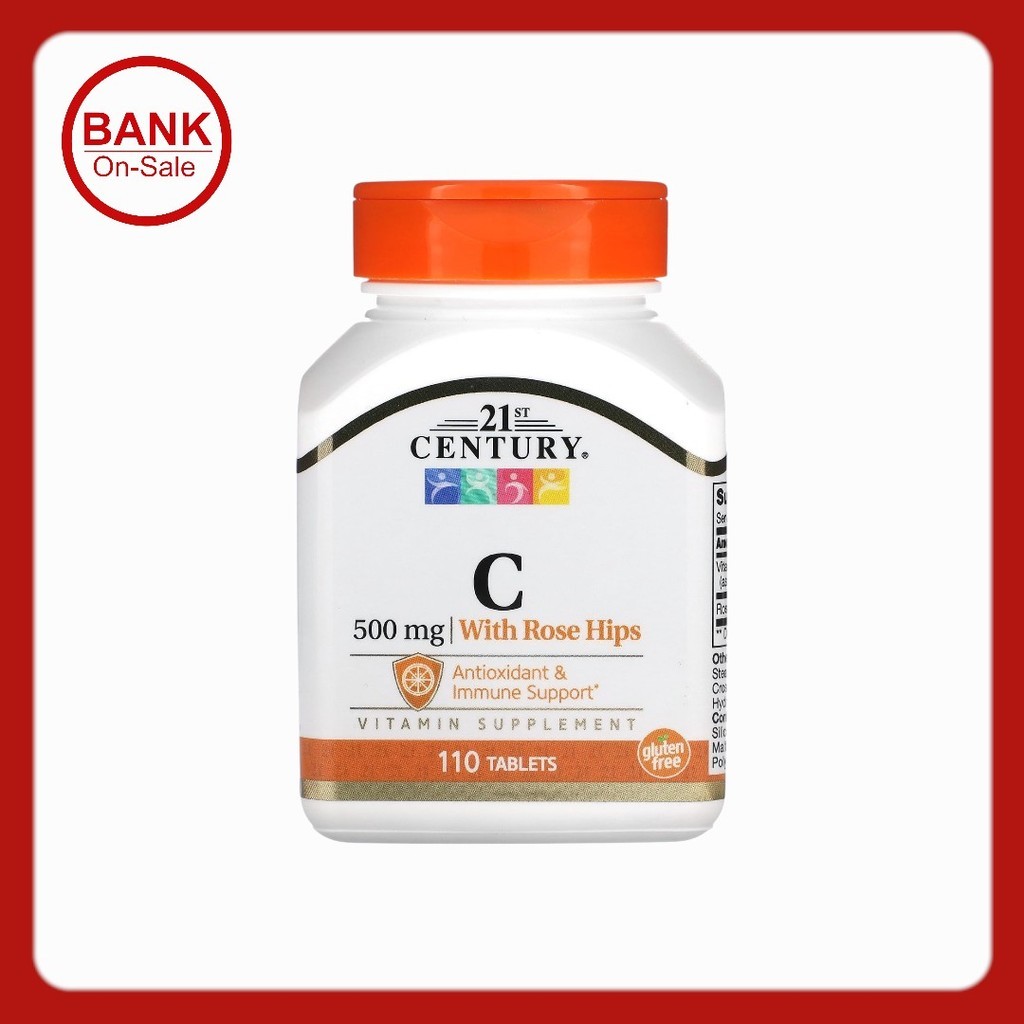 21st Century, Vitamin C with Rose Hips, 500 mg