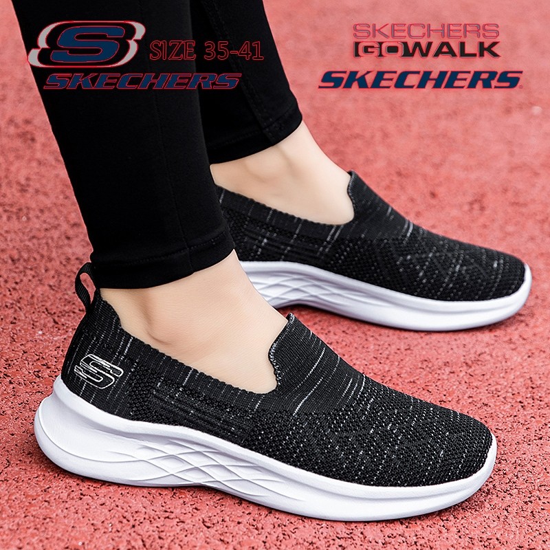 JA3 Size35-41GO WALK รองเท้าผ้าใบกลางแจ้งของผู้หญิงรองเท้าเดิน * Skechers_ Womens Slip on Shoes Casu