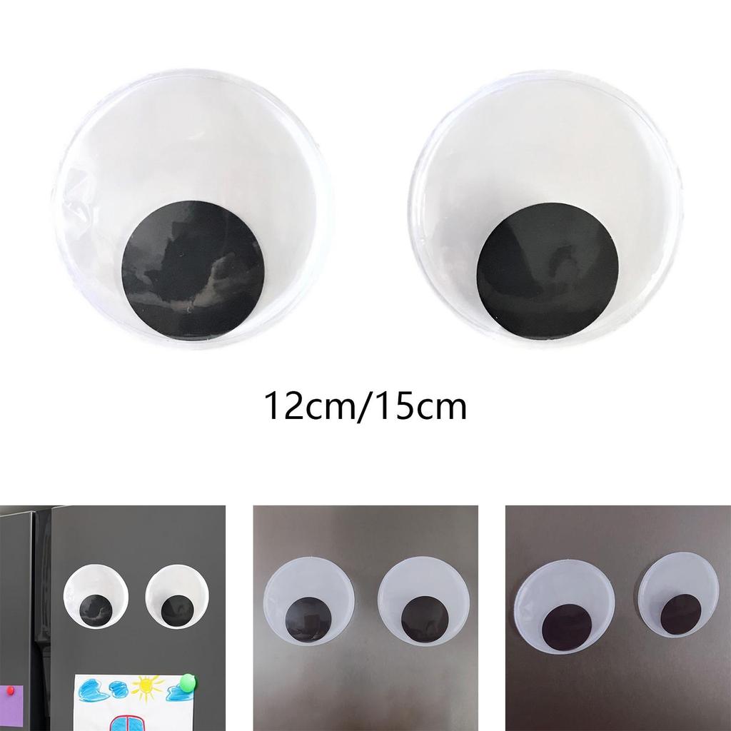 [arutoxalc] Wiggly Eyes Self Black 3D Effect Decorative Stick Moving Eyes กาวตาสําหรับตู้เย็นตุ๊กตาศ