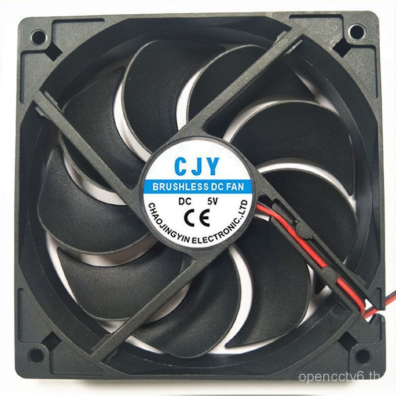 12025 พัดลมระบายความร้อน พัดลม DC แกนขนาดใหญ่ พัดลมบอลคู่ พัดลม 5V 12V 24V