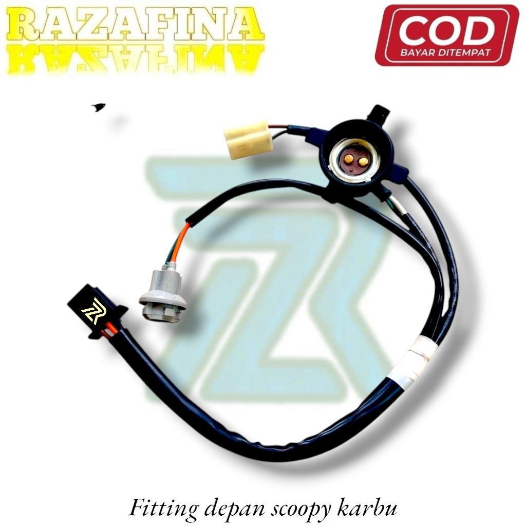 ชุดติดตั้งไฟหน้า คอป Assy Honda Scoopy คาร์บูเรเตอร์ KYT 2010-2013 ซ็อกเก็ตไฟหน้า Fitting Scoopy คาร